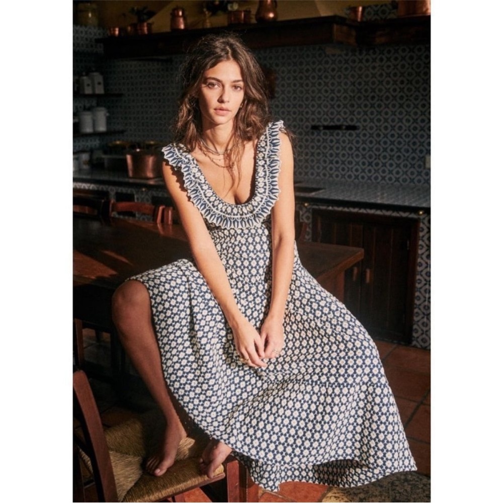 SEZANE robe LUANNIE maxi dress size US 2 34